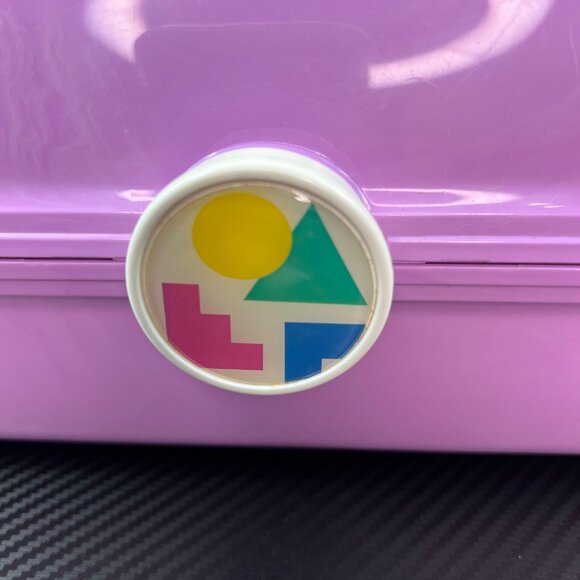 Vintage Caboodles Purple Plastic Tiered  Makeup Travel Case Organizer w/ Mirror - Picture 2 of 14